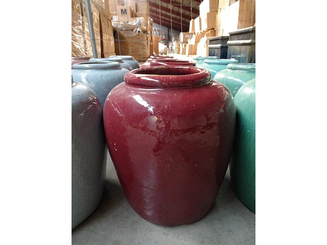 4x terracotta vaas - afbeelding 1 van  3