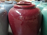 4x terracotta vaas - afbeelding 1 van  3