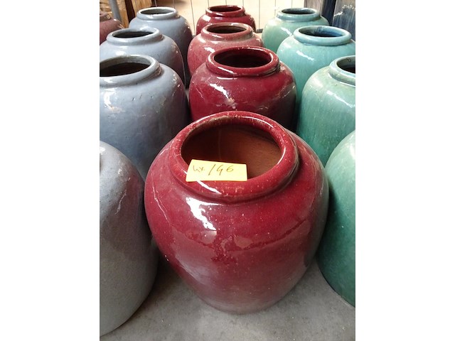 4x terracotta vaas - afbeelding 2 van  3