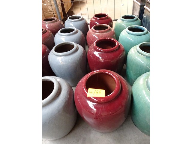 4x terracotta vaas - afbeelding 3 van  3