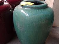 4x terracotta vaas - afbeelding 1 van  3