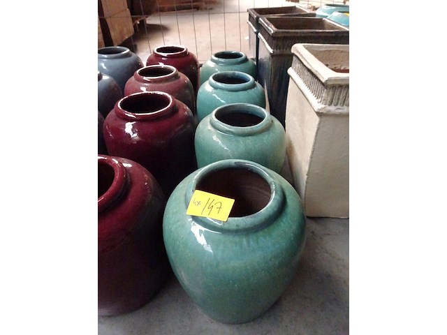 4x terracotta vaas - afbeelding 3 van  3