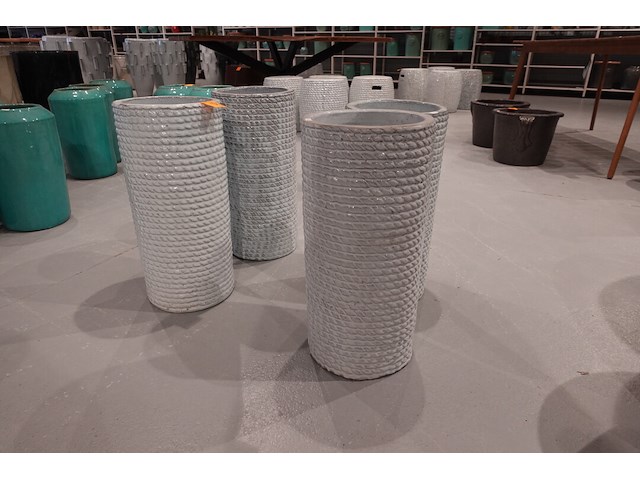 4x terracotta vaas - afbeelding 1 van  4