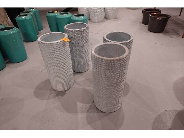 4x terracotta vaas - afbeelding 2 van  4