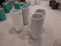 4x terracotta vaas - afbeelding 2 van  4