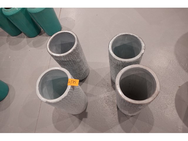 4x terracotta vaas - afbeelding 3 van  4