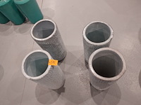 4x terracotta vaas - afbeelding 3 van  4