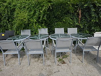 4x terrastafel & 8x terrasstoel - afbeelding 1 van  5