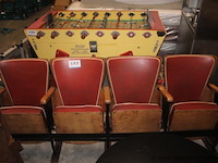 4x theaterstoelen, rij van 4 - afbeelding 1 van  1