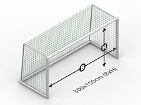 (4x) trainingsdoelen calzio champion mini 300... - afbeelding 4 van  4