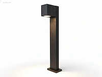 (4x) tuinlamp 50cm gu10 fitting zand zwart... - afbeelding 2 van  9