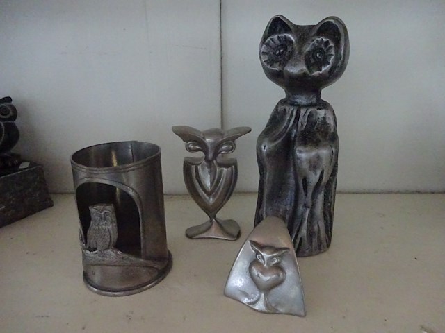 4x uil metaal - afbeelding 1 van  1