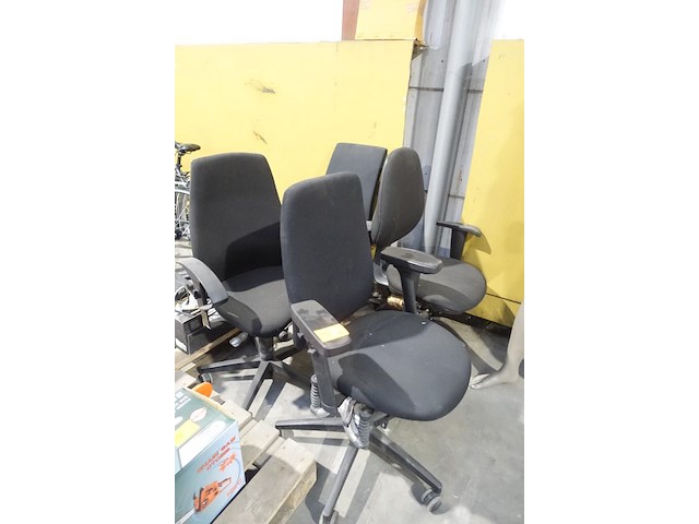 4x verrijdbare bureaustoel - afbeelding 1 van  2