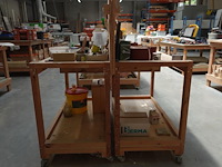 4x verrijdbare houten werkbank - afbeelding 5 van  5