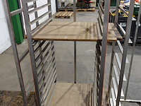 4x verrijdbare inox rek - afbeelding 4 van  5