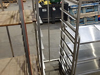 4x verrijdbare inox rek - afbeelding 5 van  5