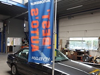 4x vlaggenmast met steun - afbeelding 1 van  6