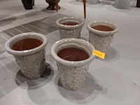 4x vorstvrije terracotta bloempot - afbeelding 2 van  4