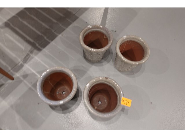 4x vorstvrije terracotta bloempot - afbeelding 3 van  4