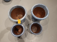 4x vorstvrije terracotta bloempot - afbeelding 3 van  5