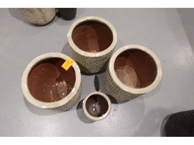 4x vorstvrije terracotta bloempot - afbeelding 3 van  5