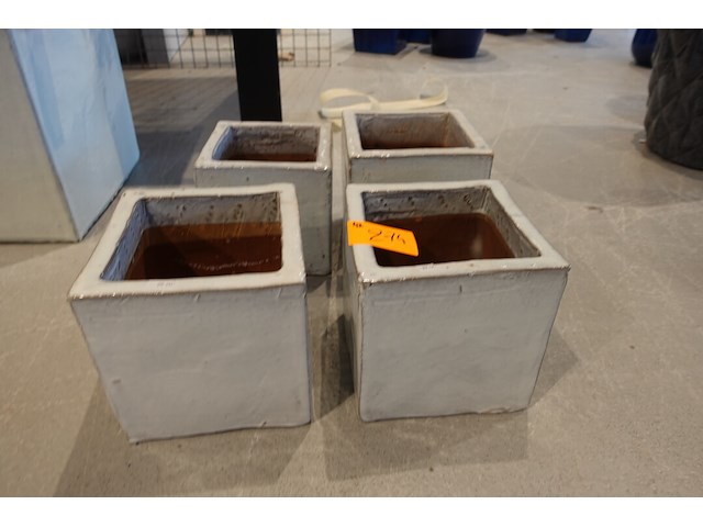 4x vorstvrije terracotta bloempot - afbeelding 2 van  4