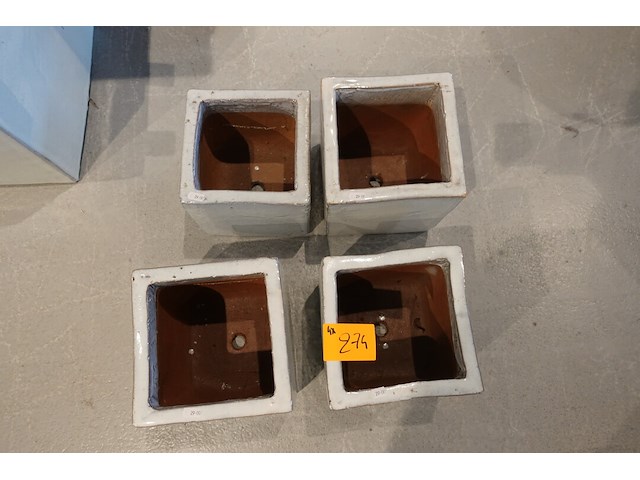 4x vorstvrije terracotta bloempot - afbeelding 3 van  4