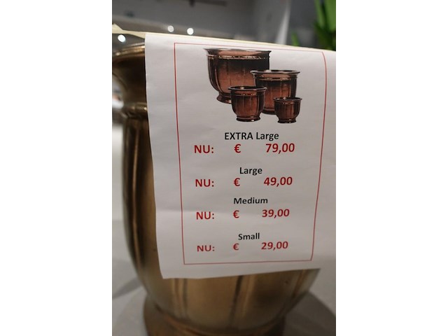 4x vorstvrije terracotta bloempot - afbeelding 4 van  4