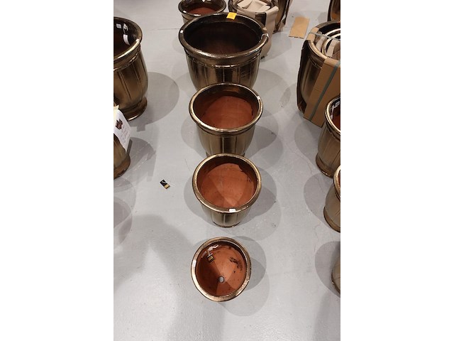 4x vorstvrije terracotta bloempot - afbeelding 2 van  4