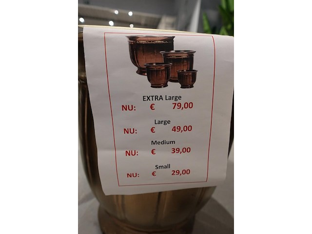 4x vorstvrije terracotta bloempot - afbeelding 4 van  4