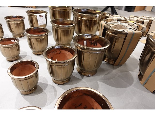 4x vorstvrije terracotta bloempot - afbeelding 2 van  3