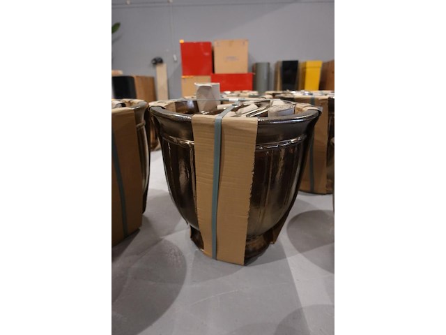 4x vorstvrije terracotta bloempot - afbeelding 1 van  3