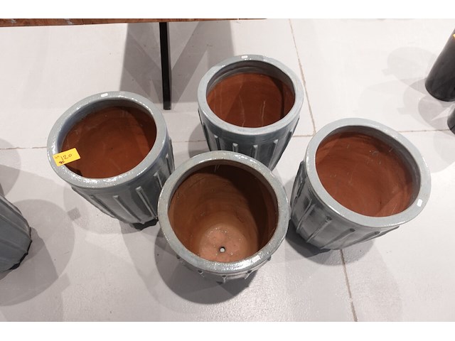 4x vorstvrije terracotta vaas - afbeelding 3 van  4