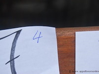 4x vouwstoel, met houten latten en metalen frame - afbeelding 2 van  2