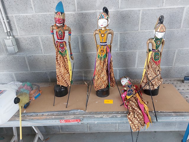 4x wayang golek-stokpop - afbeelding 1 van  2