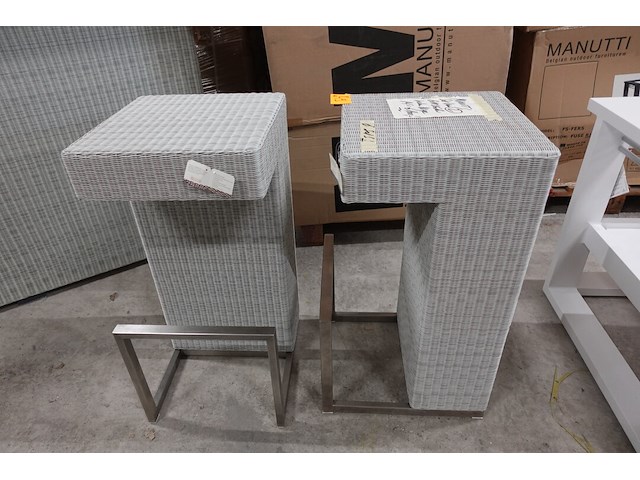 4x wicker barstoel manutti - afbeelding 1 van  2