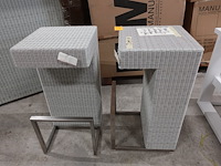 4x wicker barstoel manutti - afbeelding 1 van  2