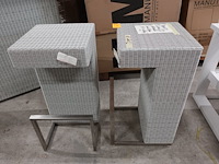 4x wicker barstoel manutti - afbeelding 1 van  2