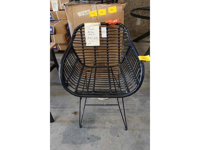 4x wicker stoel - afbeelding 1 van  3