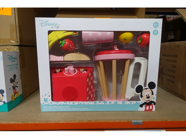 4x wooden smoothie set disney - afbeelding 1 van  2