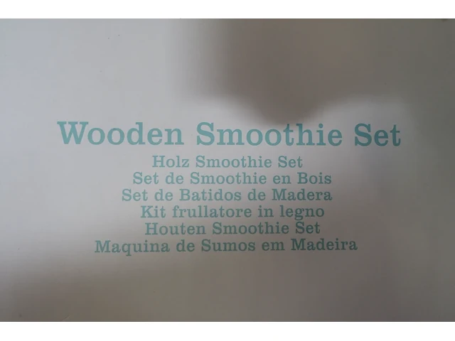 4x wooden smoothie set disney - afbeelding 2 van  2