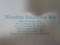 4x wooden smoothie set disney - afbeelding 2 van  2