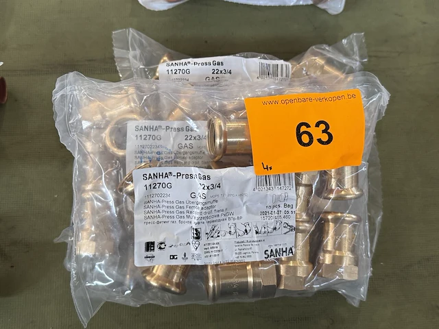 4x zak sanha perskoppelingen - afbeelding 1 van  1