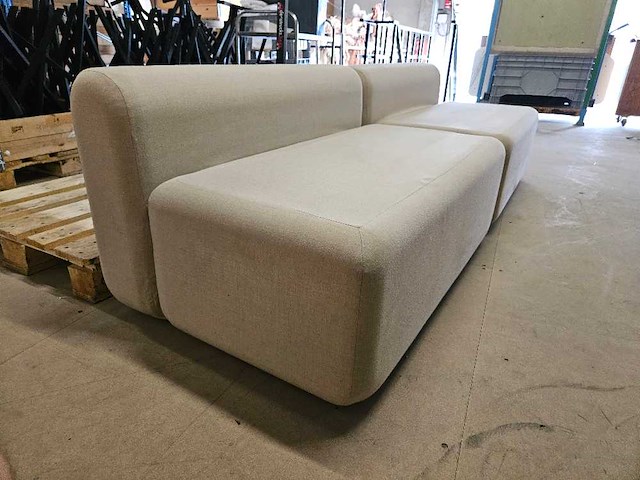 4x zetel beige 120x75cm - afbeelding 2 van  3