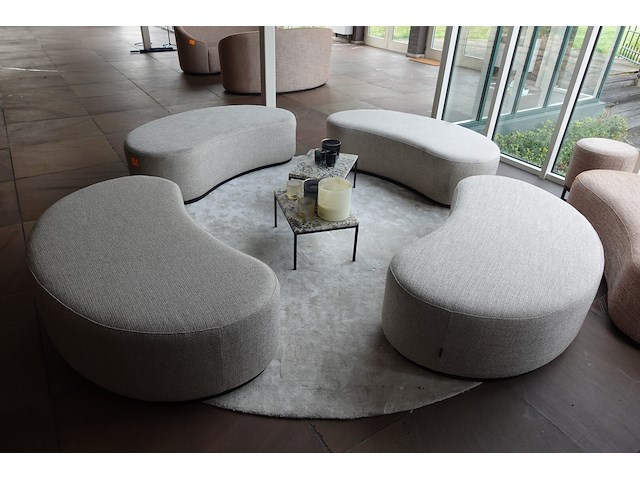 4x zitbank & tafels - afbeelding 1 van  6