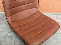 4x zitting barstoel cognac - afbeelding 1 van  3