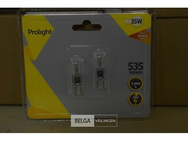 4x10 setjes halogen capsule 535 lumen 35w - afbeelding 1 van  2