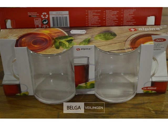 4x2st theeglazen - afbeelding 1 van  2