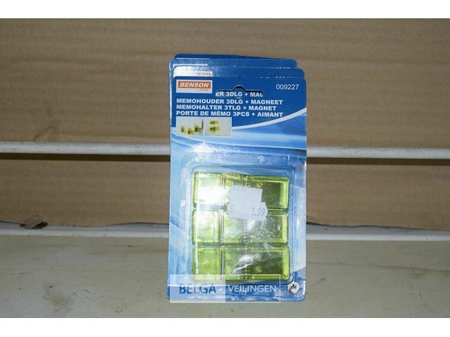 4x3-delig memohouder + magneet - afbeelding 1 van  2