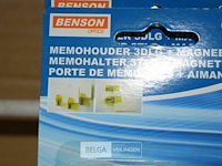 4x3-delig memohouder + magneet - afbeelding 2 van  2